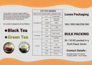 Tea Trifold Brochure Back